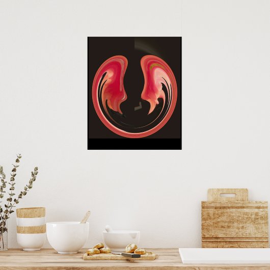 Firebird Abstrakt Poster (Küche)