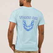 Firebird Blau. Transport morgens T-Shirt (Rückseite)