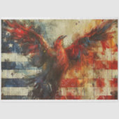 Firebird Eagle USA Flag Decoupage Seidenpapier (Vorderseite)