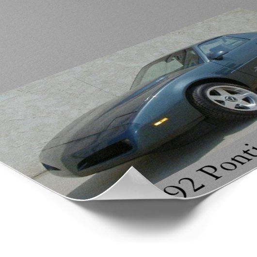 Firebird Firehawk Poster (Ecke)