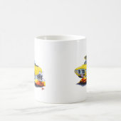 Firebird gelbes Kabriolett 1969 Kaffeetasse (Mittel)