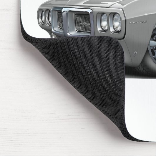 Firebird Grau-Schwarzes Spitzenauto 1969 Mousepad (Ecke)