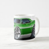 Firebird grünes Auto 1968 Kaffeetasse (VorderseiteRechts)