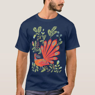 Firebird Niedlich floral Vintag ukrainischer Stil T-Shirt
