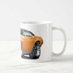 Firebird Orange-Schwarzes Spitzenauto 1969 Kaffeetasse