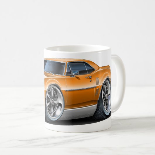 Firebird Orangen-Auto 1968 Kaffeetasse (VorderseiteRechts)