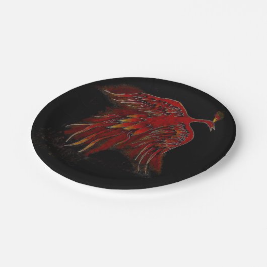 Firebird/PhoenixpapierTeller Pappteller (Schrägansicht)