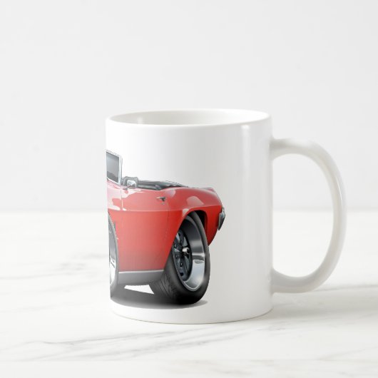 Firebird rotes Kabriolett 1969 Kaffeetasse (Rechts)