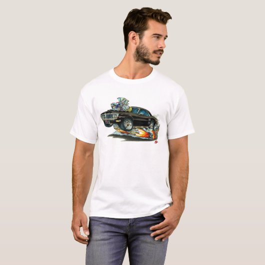 Firebird schwarzes Auto 1967-68 T-Shirt (Vorne ganz)