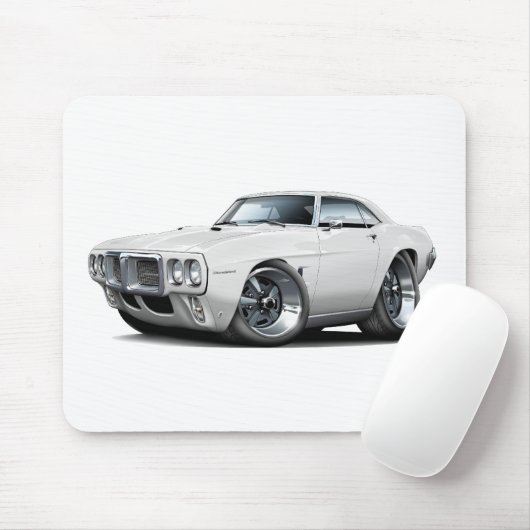 Firebird Weiß-Auto 1969 Mousepad (Mit Mouse)