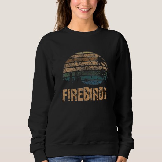 Firebirds Vintage Sunset Distressed Sweatshirt (Vorderseite)