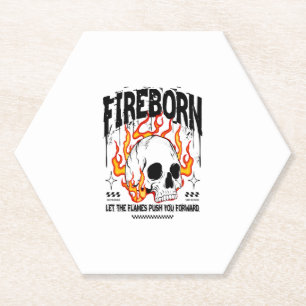Fireborn Skull Urban Streetwear Untersetzer
