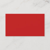Firebrick Red Solid Color Visitenkarte (Vorderseite)