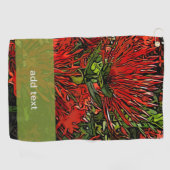 Firebusch-Pflanze Golfhandtuch (Horizontal)