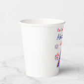 Firecracker 4. Geburtstag Pappbecher (Rechts)