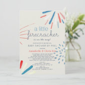 Firecracker 4. Juli Feuerwerk Dusche von Mail Einladung (Stehend Vorderseite)
