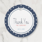 Firecracker 4. Juli Feuerwerke Geburtstag Geschenkanhänger (Rückseite)