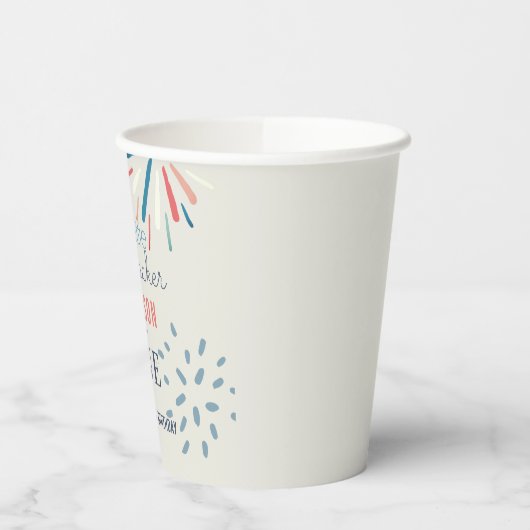 Firecracker 4. Juli Feuerwerke Geburtstag Pappbecher (Links)