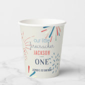 Firecracker 4. Juli Feuerwerke Geburtstag Pappbecher (Vorderseite)