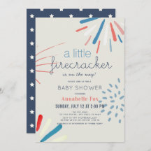 Firecracker 4. Juli Fireworks Baby Shower