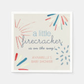 Firecracker 4. Juli Fireworks Baby Shower Serviette (Vorderseite)
