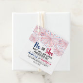 Firecracker 4. Juli Gender Reveal Party Geschenkanhänger (Beispiel)