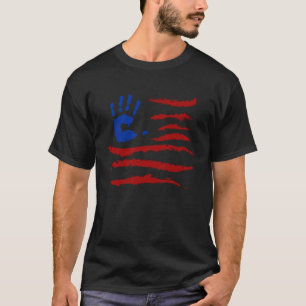 Firecracker 4. Juli USA Flag Feuerwerk T-Shirt