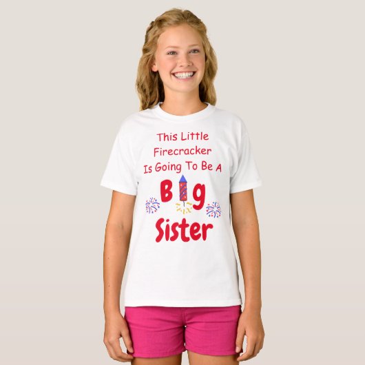 Firecracker Big Sister T - Shirt (Vorne ganz)