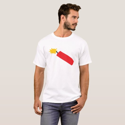 Firecracker-Cartoon, TNT, Dynamit T-Shirt (Vorne ganz)