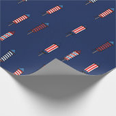 Firecracker Festivals 4. Juli Geschenkpapier (Ecke)