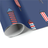 Firecracker Festivals 4. Juli Geschenkpapier (Rolleneckpunkt)