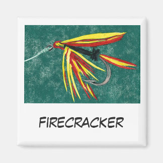 "Firecracker" Fishing Art Magnet