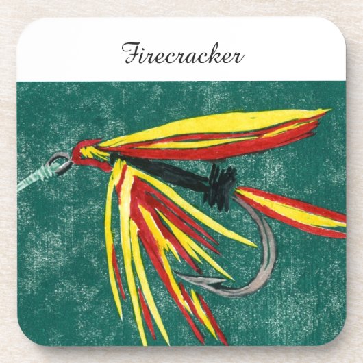 "Firecracker" Foreut Nassfliege Untersetzer (Vorderseite)