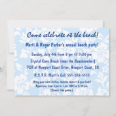 Firecracker Hula Girl Patriotische Einladungen (Rückseite)