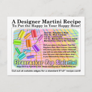 Firecracker Ice Cream Martini Rezept Karte