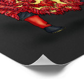 Firecracker Illustration der chinesischen Löwentän Poster (Ecke)