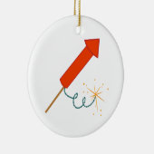 Firecracker Keramik Ornament (Rechts)