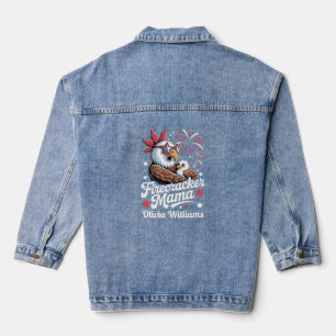 Firecracker Mama 4. Juli passende Familie Jeansjacke