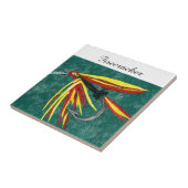 "Firecracker" nasse Fliegenplatte. Fliese (Seite)
