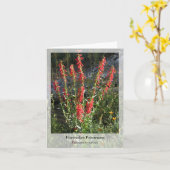 Firecracker Penstemon - Native Notecard Karte (Gelbe Blume)