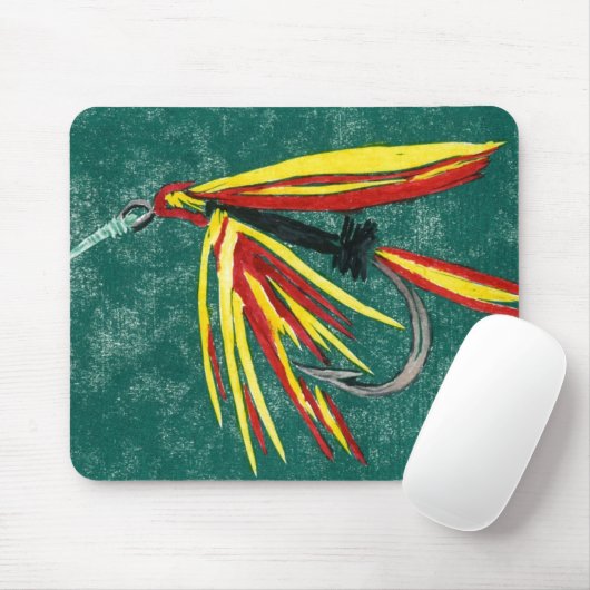 "Firecracker" Trout Fly Mousepad (Mit Mouse)