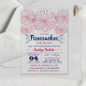 Firecracker unterwegs! Babydusche am 4. Juli Acryleinladungen