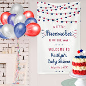 Firecracker unterwegs! Babydusche am 4. Juli Banner