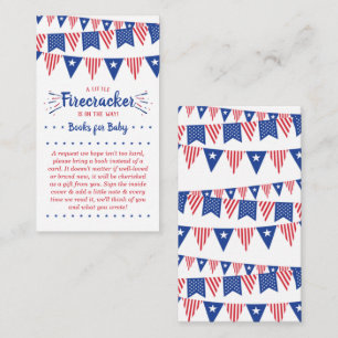 Firecracker unterwegs! Babydusche am 4. Juli Begleitkarte