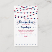 Firecracker unterwegs! Babydusche am 4. Juli Begleitkarte (Vorderseite)