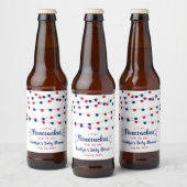 Firecracker unterwegs! Babydusche am 4. Juli Bierflaschenetikett (Flaschen)