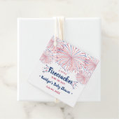 Firecracker unterwegs! Babydusche am 4. Juli Geschenkanhänger (Beispiel)