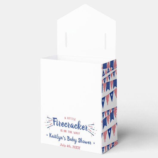 Firecracker unterwegs! Babydusche am 4. Juli Geschenkschachtel (Geöffnet)
