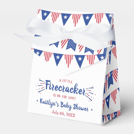 Firecracker unterwegs! Babydusche am 4. Juli Geschenkschachtel (Vorderseite)