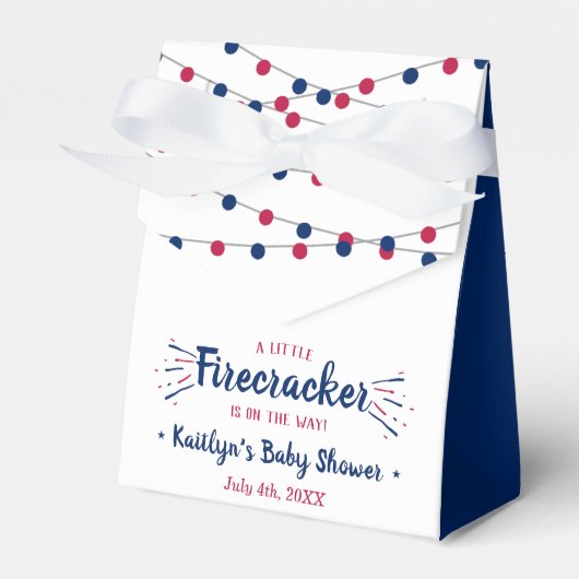 Firecracker unterwegs! Babydusche am 4. Juli Geschenkschachtel (Vorderseite)